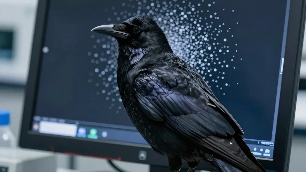 Illustration for: Crows Outpace Primates in Neural Decision Speed