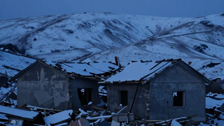 Illustration for: Earthquake Flattens 339 Homes in Nagqu
