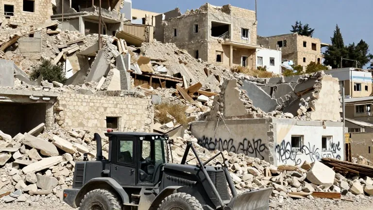 Illustration for: Hebron Demolitions Force 1,500 Out