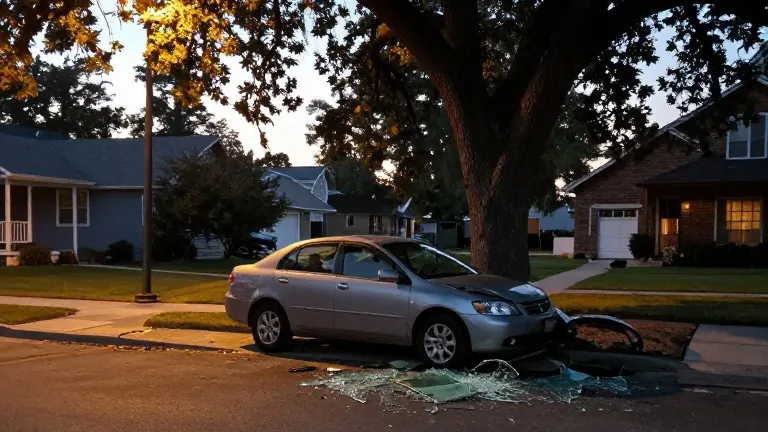 Illustration for: Man charged after crashing into tree following gunfire with undercover cops