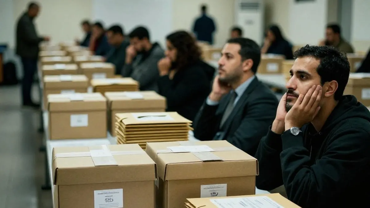 Illustration for: Israelis Wait for Final Election Results as Neither Side Appears to Hold a Majority